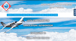 Desktop Screenshot of lotniskoprzasnysz.pl